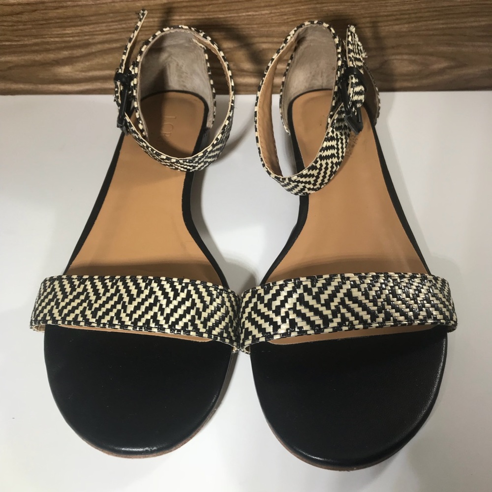 J crew low heel sandal